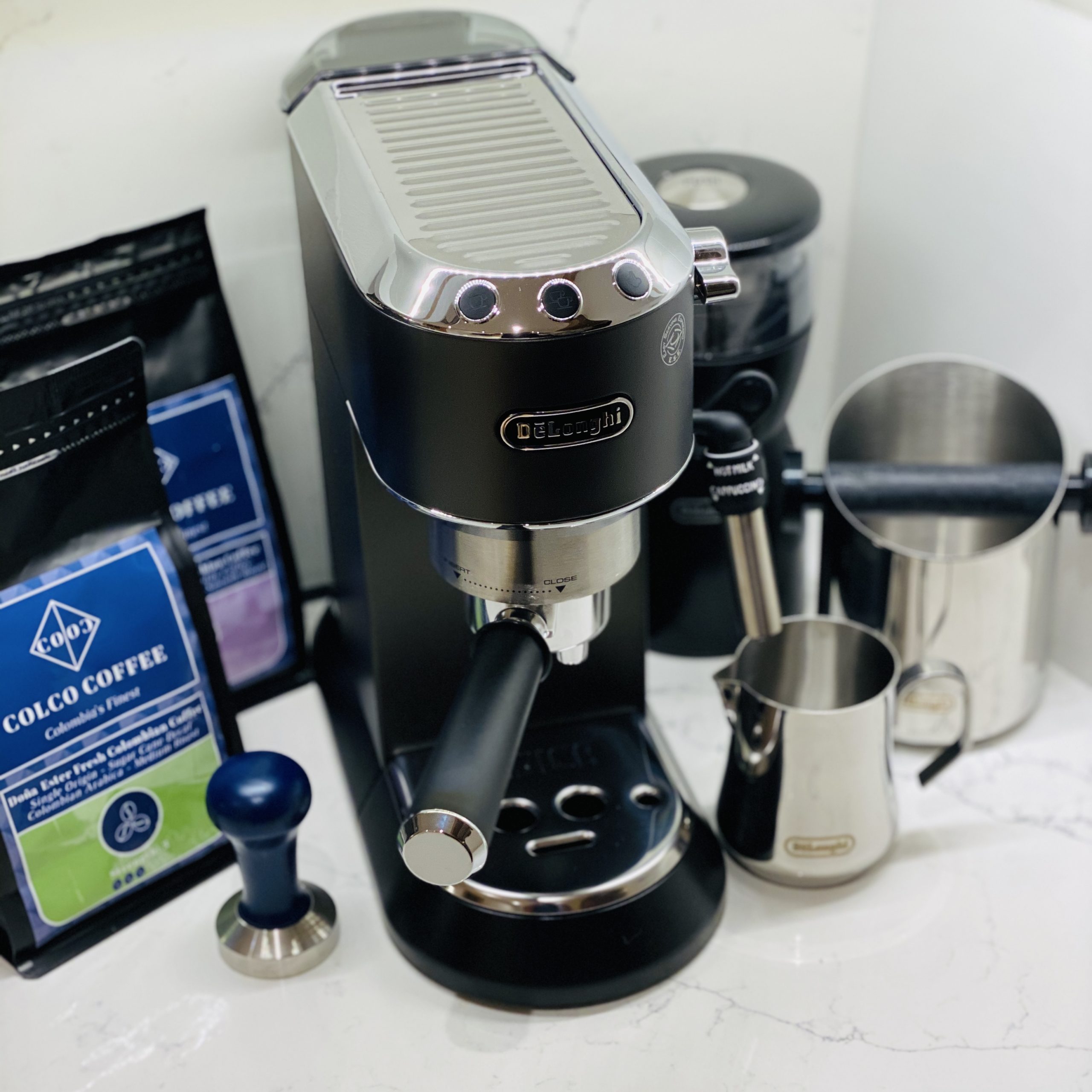 WIN! Delonghi Espresso Machine Plus Colco Coffee Set The Weekend Pages